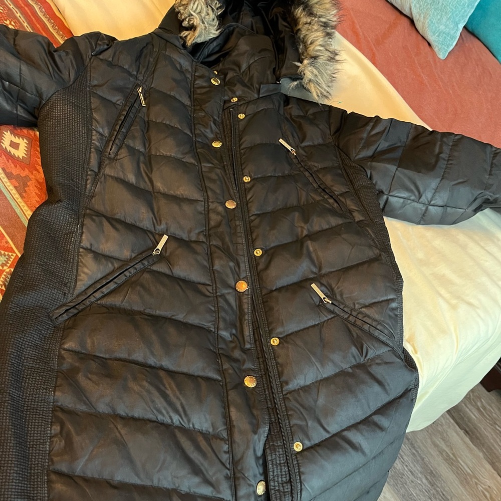 Michael Kors Faux Fur Puffer Coat